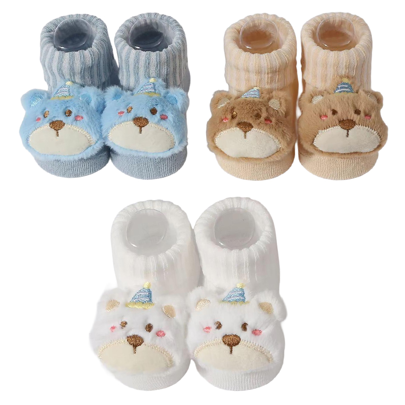 Baby Clothing Dividers - 3 pary/zestaw skarpetek dziecięcych dla dziewczynek