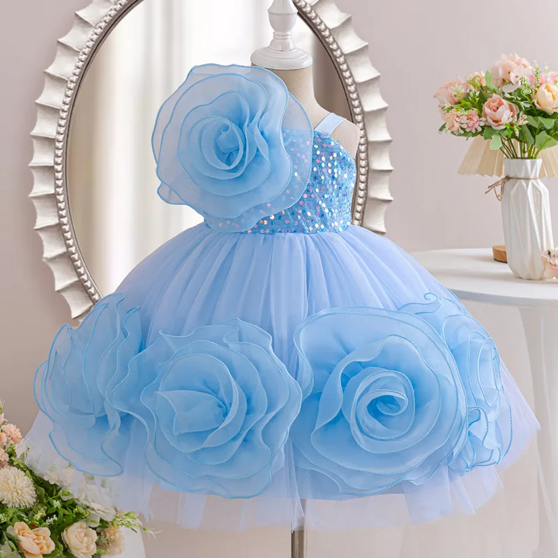 Baby Clothing High End - Sukienka dla dziewczynki na wesele, elegancka,