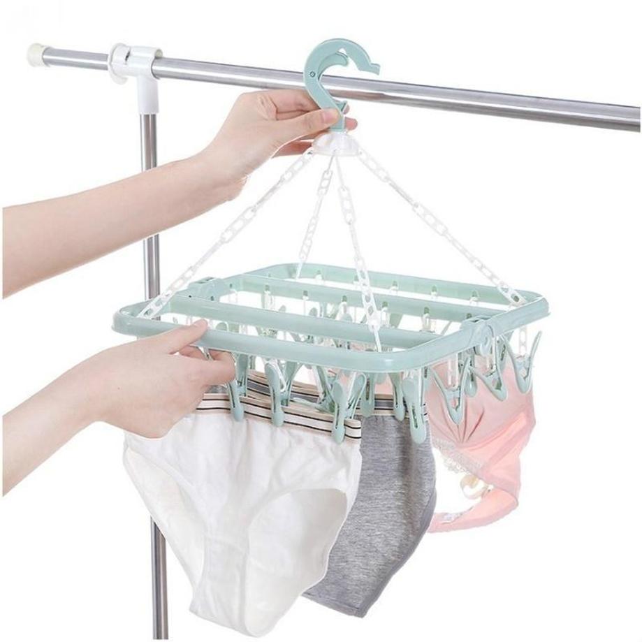 1 szt. Suszarka na ubrania z 3 – Baby Clothing Hanging Rack recenzja i cena