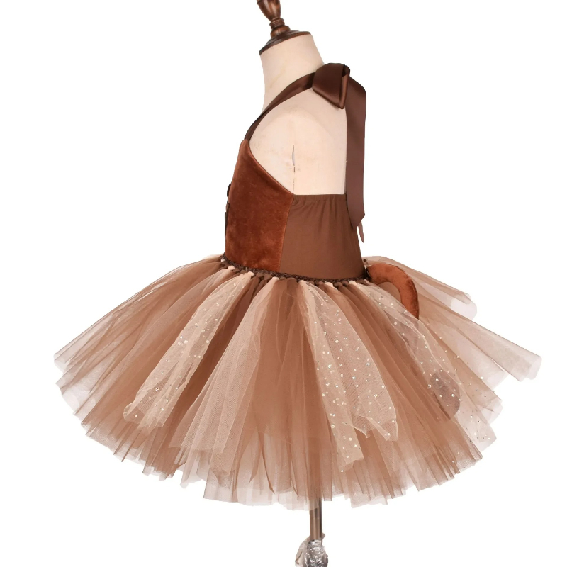 Brązowa sukienka tutu dla dzie – Baby Clothing Dresser recenzja i cena